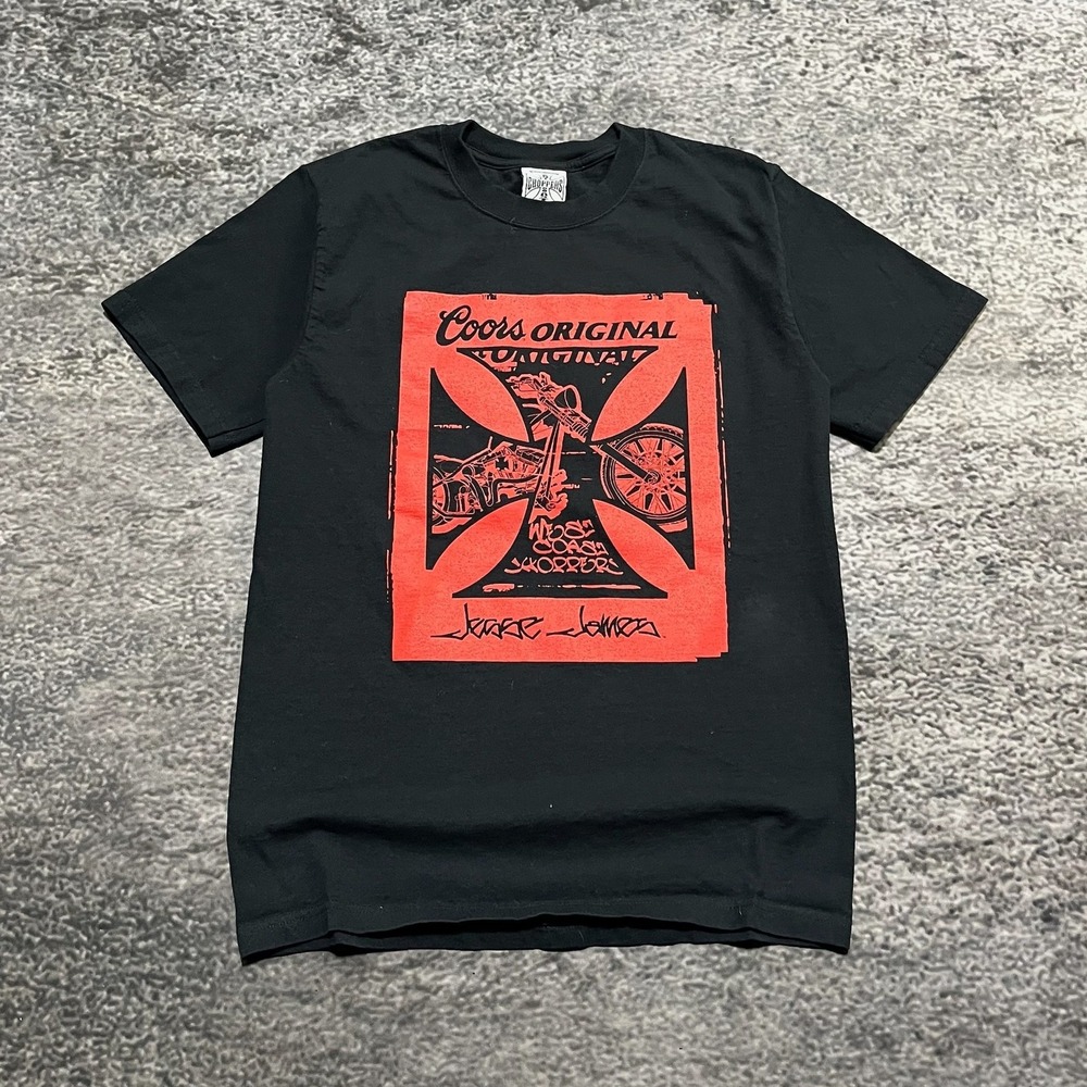 Vintage West Coast Choppers Coors T Shirt Mens Small‎ Pay Up Sucker! Jesse James